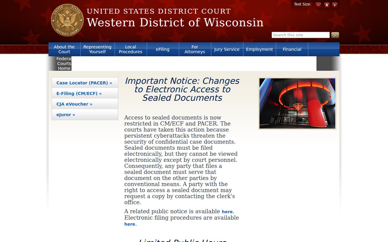 Western District federal criminal records for Jackson County