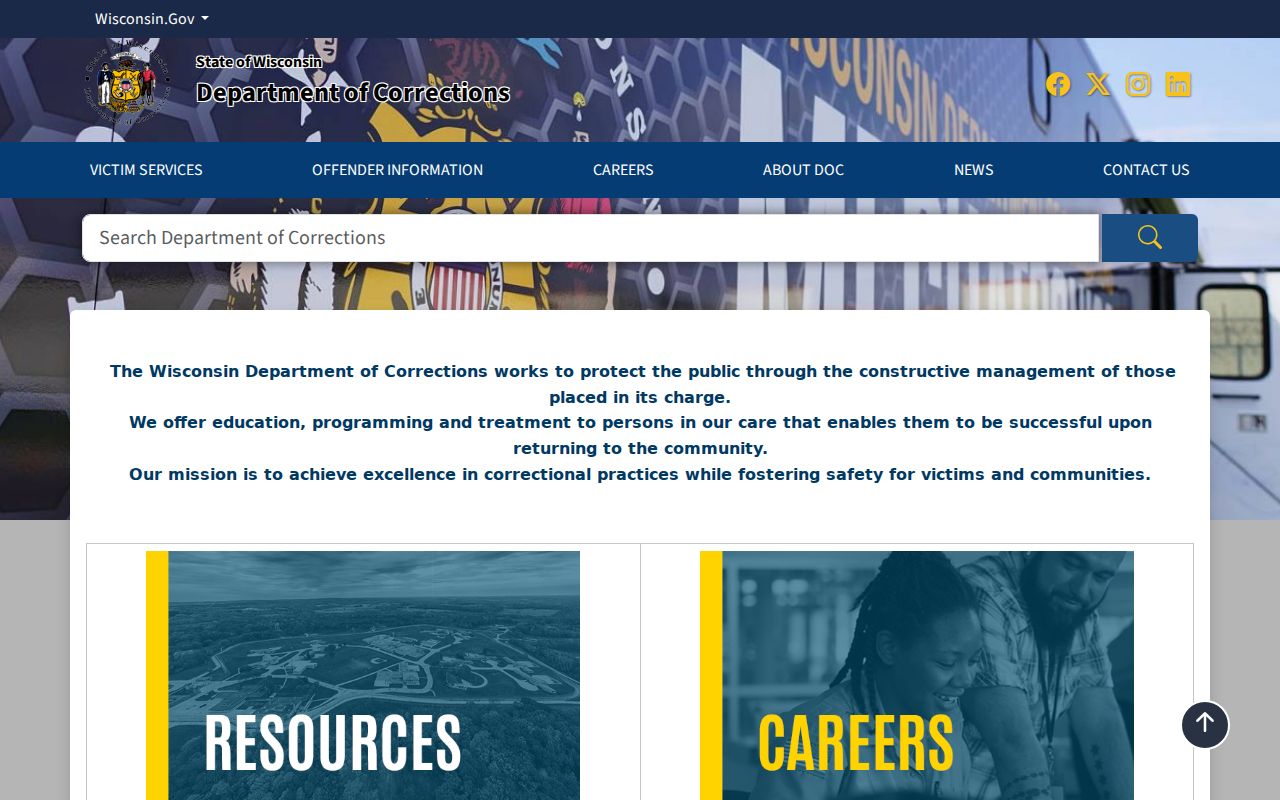 Jackson County criminal custody records through Wisconsin DOC